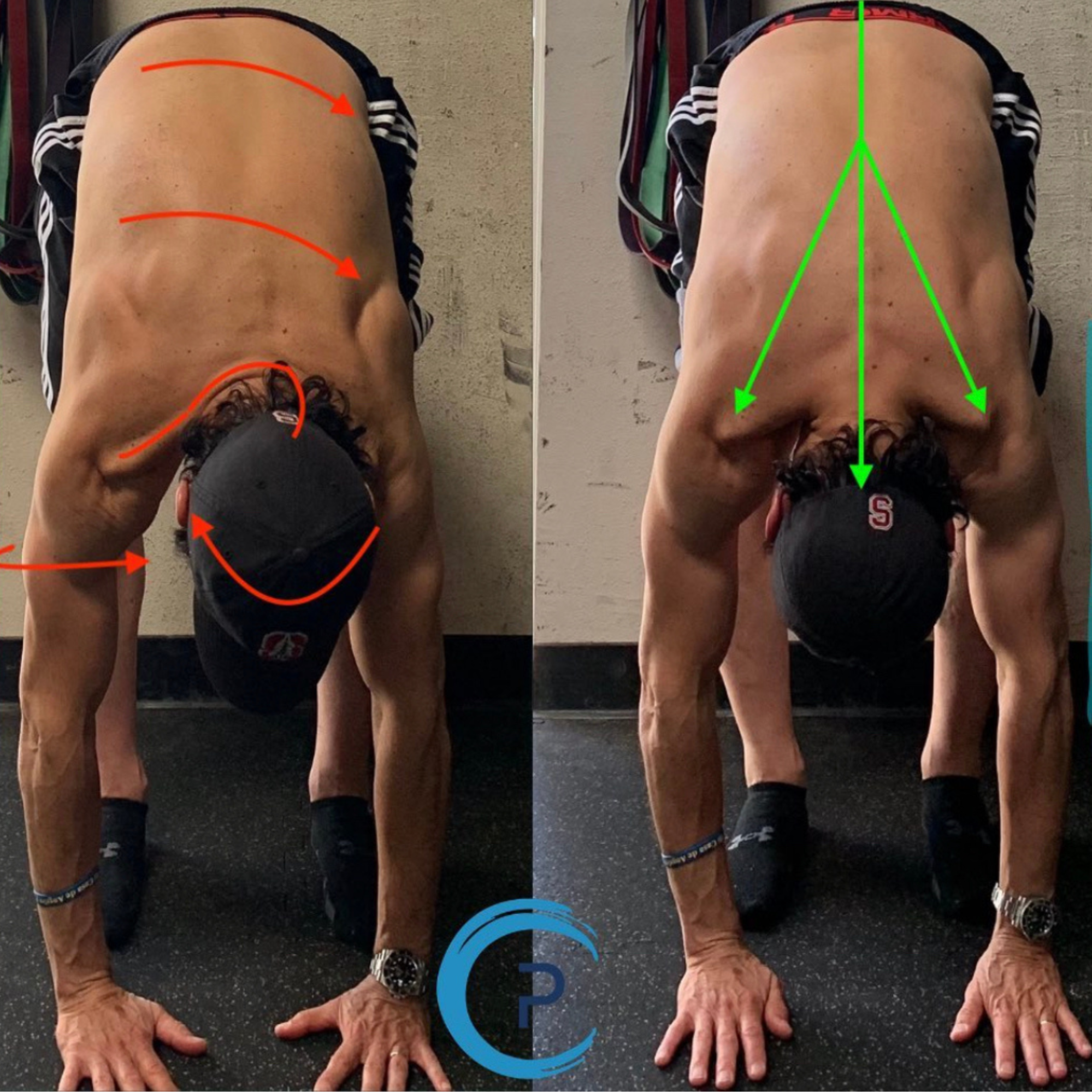 Carlos, before and after the full-body method