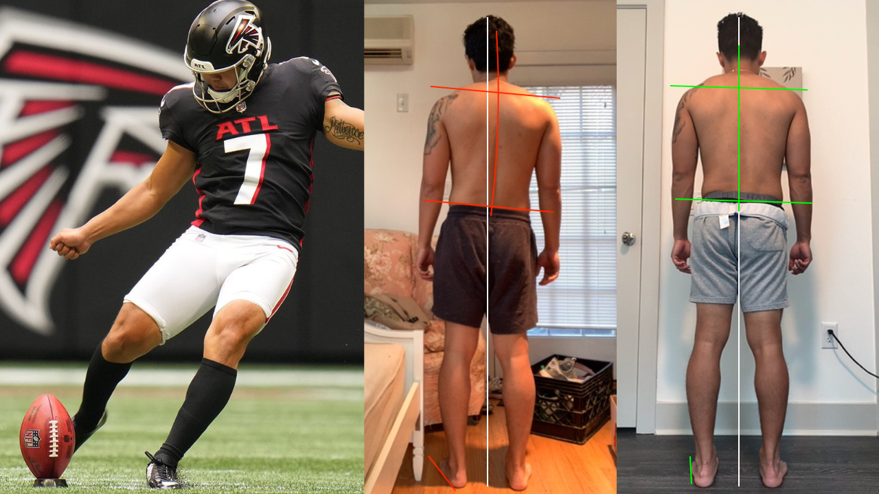 Younghoe Koo, before and after 10 months of off-field practice